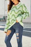 Scallop Knit Pullover Sweater