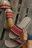 Colorful Straw Weaving Sandals