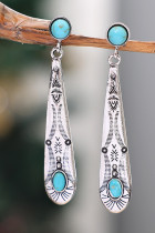 Turquoise Oval Earrings MOQ 5pcs