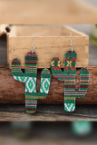 Western Cactus Earrings MOQ 5PCS 