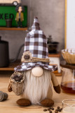 Plaid Coffee Bean Rudolf Doll MOQ 3PCS 