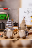 Plaid Coffee Bean Rudolf Doll MOQ 3PCS 
