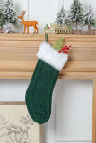 Cable Knit Fur Splicing Christmas Socks MOQ 3pcs