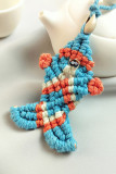 Colorful Boho Style Weaving Fish Necklace
