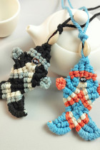 Colorful Boho Style Weaving Fish Necklace