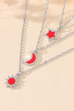 Sun Moon Star Necklace Set