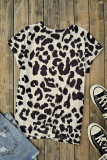 Leopard Bleached Western Graphic Crewneck Tee