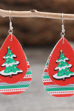 Christmas Tree Leather Earrings 