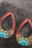 Boho Hollowed Wood Earrings 