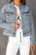 Ripped Washed Short Denim Jacket 