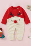 Reindeer Christmas Kids Sweater Romper