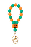 Halloween Bead Pumpkin Bracelet  
