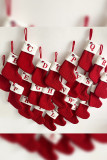 Cable Knit Christmas Socking MOQ 3pcs