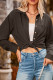 Plain Texture Open Buttoned Long Sleeves Blouse
