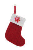 Cable Knit Christmas Socking MOQ 3pcs