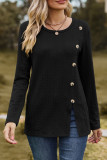 Jacquard Button Knitting Sweater 