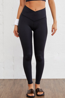 Black Arched Waist Seamless Active Leggings