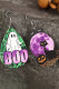 Halloween Pumpkin Cat Ghost Print Earrings 