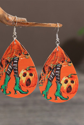 Pumpkin And Boots Halloween Earrings MOQ 5pcs