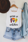 Drink Up Witches Halloween Print Tank Top