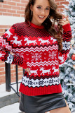 Snowflake Christmas Knitting Sweater 