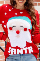 Red Santa Claus Knitting Sweater 