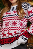 Snowflake Christmas Knitting Sweater 