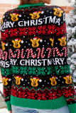 Retro Christmas Knit Pullover Sweater 