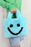 Smile Face Fluffy Hand Bag 