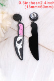 Skull Knife Halloween Earrings MOQ 5pcs