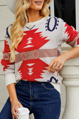 Christmas Trees Knitting Pullover Sweater 