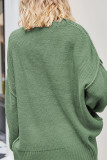 V Neck Stitching Pullover Sweater 