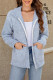 Plain Marle Open Zipper Knit Cardigan