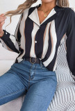 Striped Button Blouse Shirt
