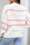 Colorful Stitch Splicing Sweater 