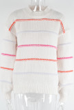 Colorful Stitch Splicing Sweater 
