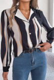 Striped Button Blouse Shirt