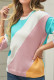 Colorblock Knitting Pullover Sweater 