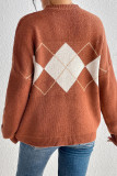 Diamond Knit Pullover Sweater