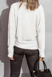 Plain Funnle Collar Long Sleeves Top
