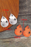 Halloween Spider Leather Earrings 