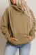Khaki Kangaroo Pocket Boyfriend Hoodie