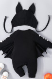 Black Batwing Baby Romper 
