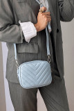 Zipper Leather Crossbody Bag 