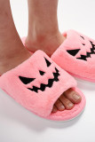 Halloween Pumpkin Fluffy Slippers 