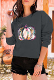 Halloween Colorful Pumpkin Long Sleeve Sweatshirts