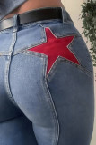 Five Pointed Star High Wasit Jeans 