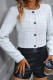 White Stripes Button Tweed Short Jacket 