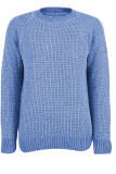 Crew Neck Plain Knitting Pullover Sweater 