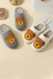 Bear Knit Fluffy Slippers
